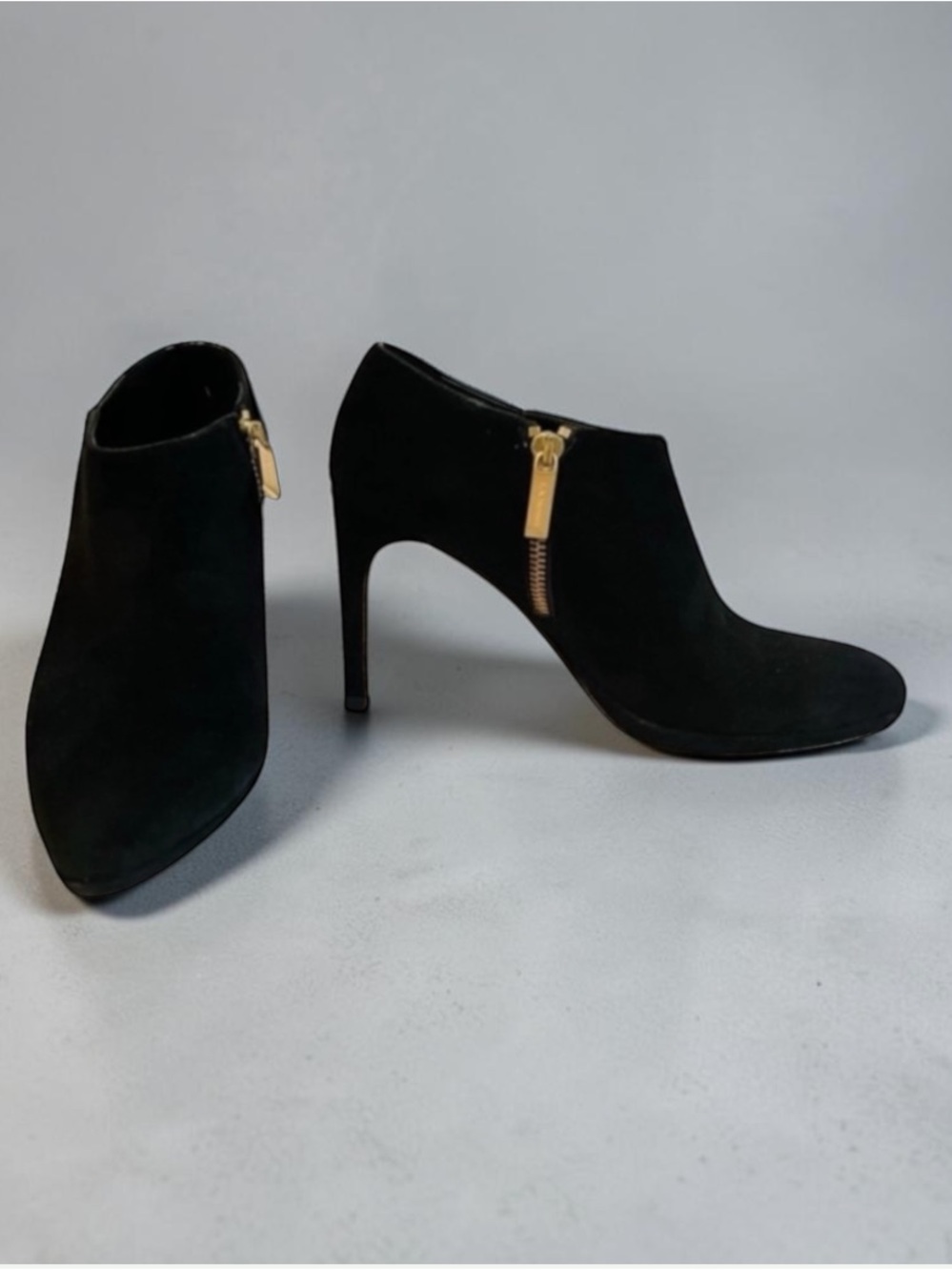 L.K. BENNETT LONDON Suede Black booties Shoes Size 36 A